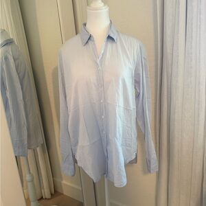 XiRENA Women's Sky Blue Button-Down Shirt